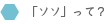 「ソソ」って？